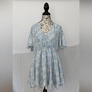 Arula Blue Floral Romper